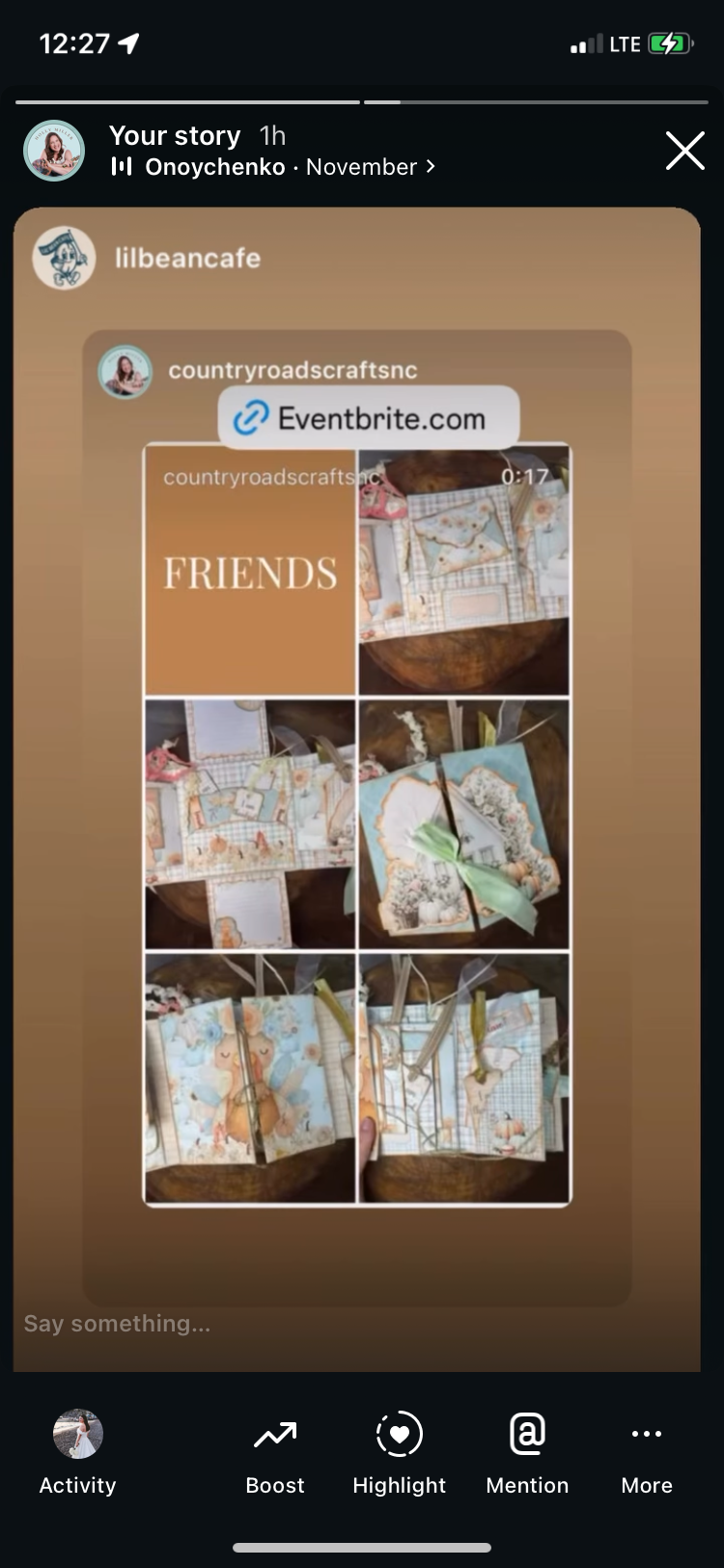 I am Thankful for friends Thanksgiving Junk Journal