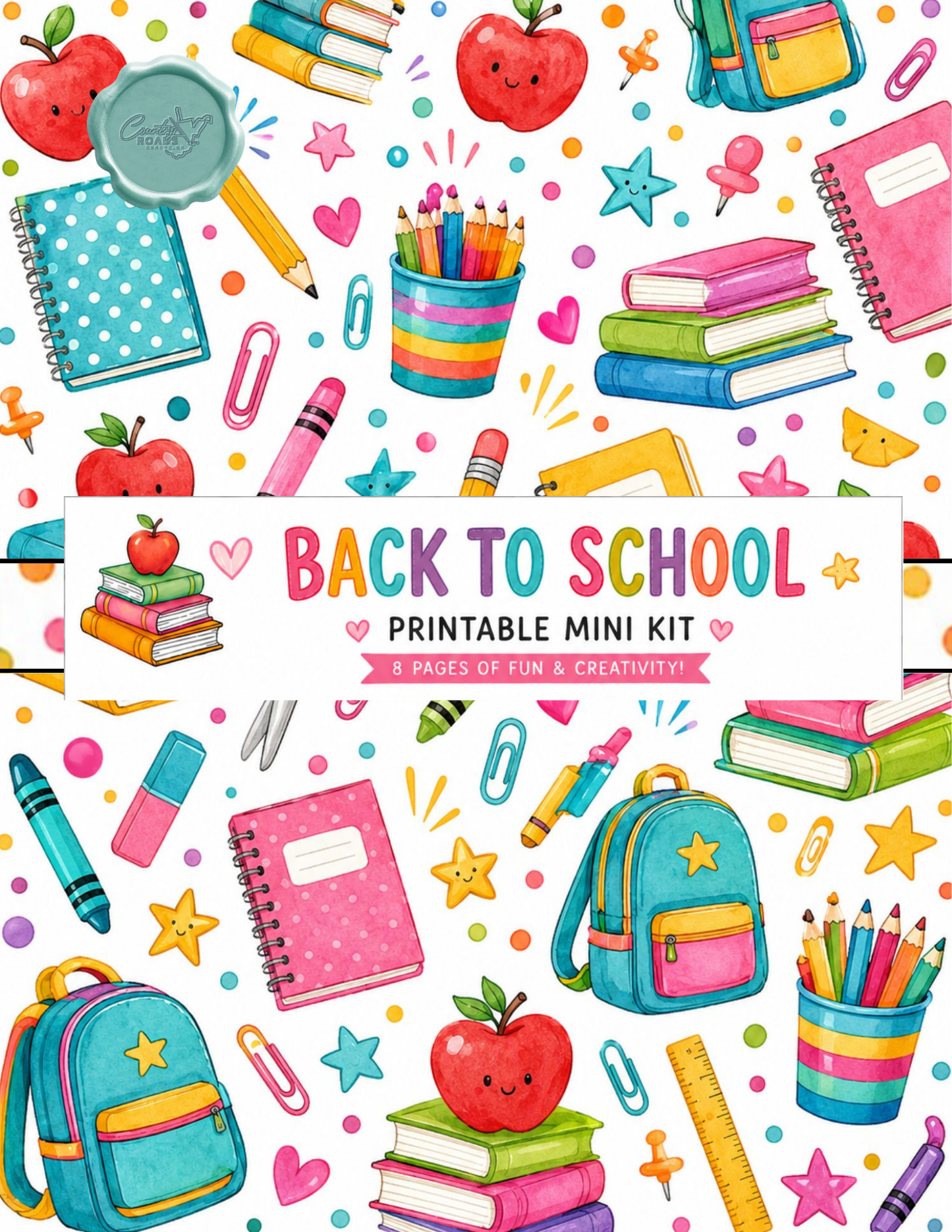 Back to School Mini Junk Journal Kit