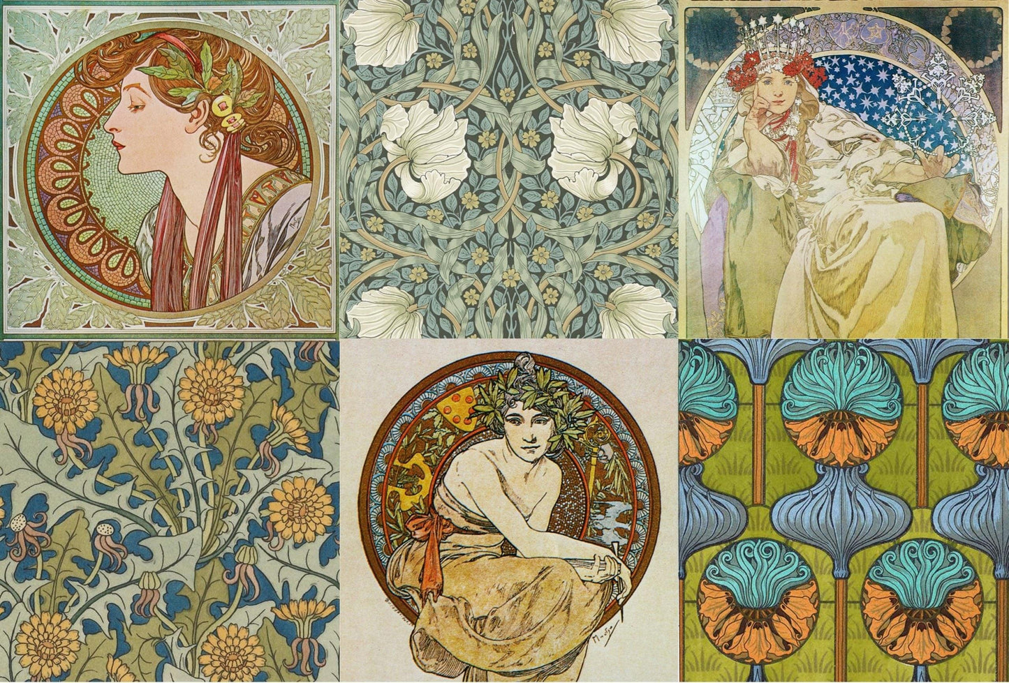 Art Nouveau Block Roycycled Treasures