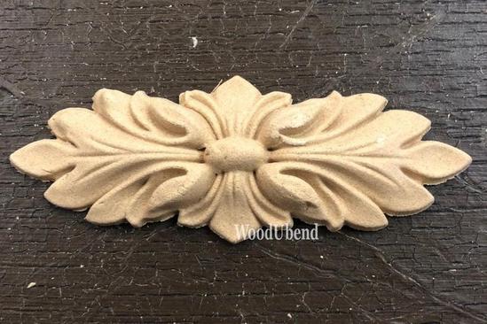 Woodubend Leaf Bunch WUB1329 Moulding Furniture Applique 10 x 4 cms Woodubend