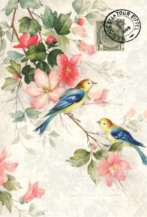 Blue Winged Birds Roycycled Treasures