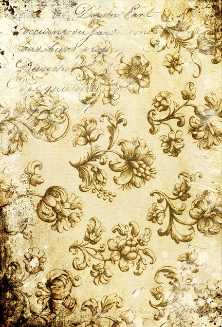 Distressed Grungy Floral Roycycled Treasures