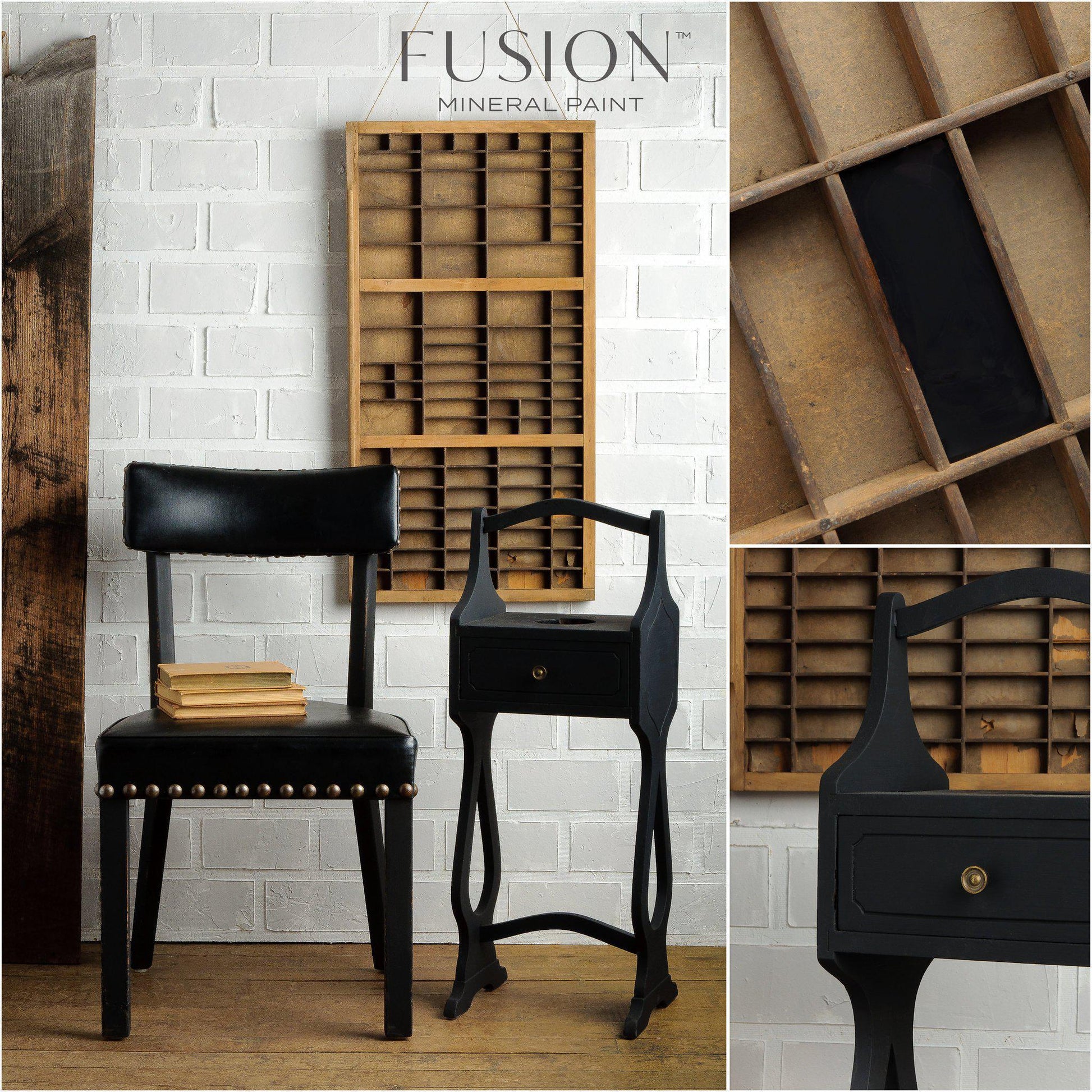 Coal Black Mineral Paint Fusion