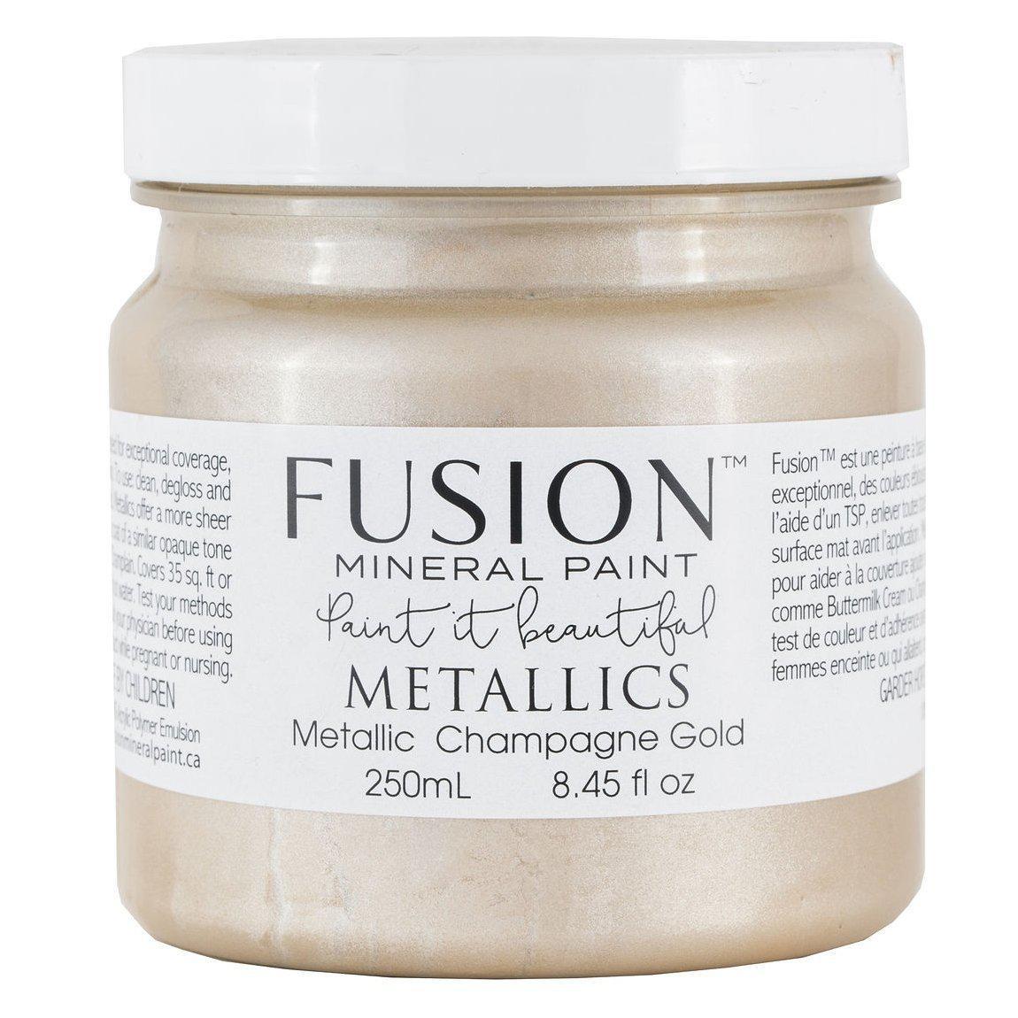 Metallic Champagne Gold Mineral Paint Fusion