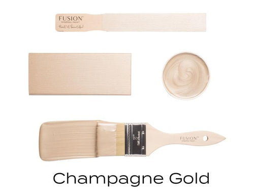 Metallic Champagne Gold Mineral Paint Fusion