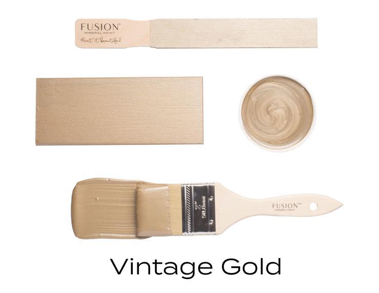 Metallic Vintage Gold Mineral Paint Fusion