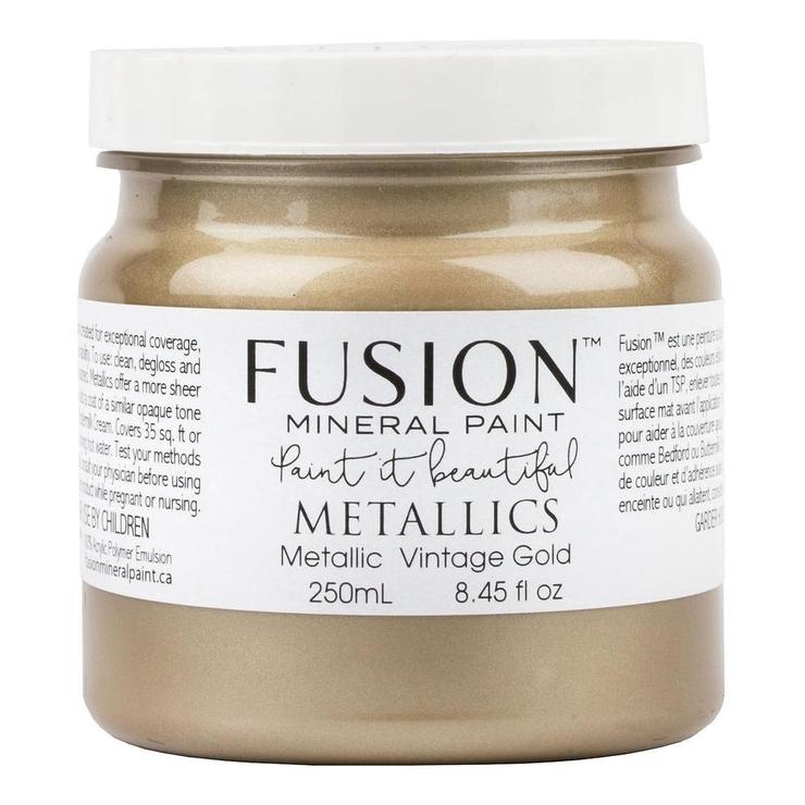 Metallic Vintage Gold Mineral Paint Fusion