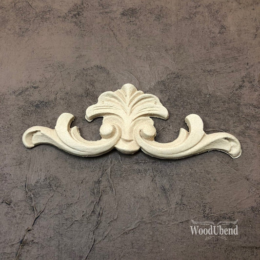 Woodubend Decorative Pediment WUB0381 Furniture Moulding Applique 15x5 cms Woodubend