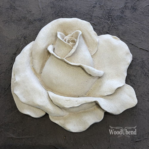 Woodubend Classic Large Rose WUB0324 Moulding Furniture Applique 14 x 15 cms Woodubend